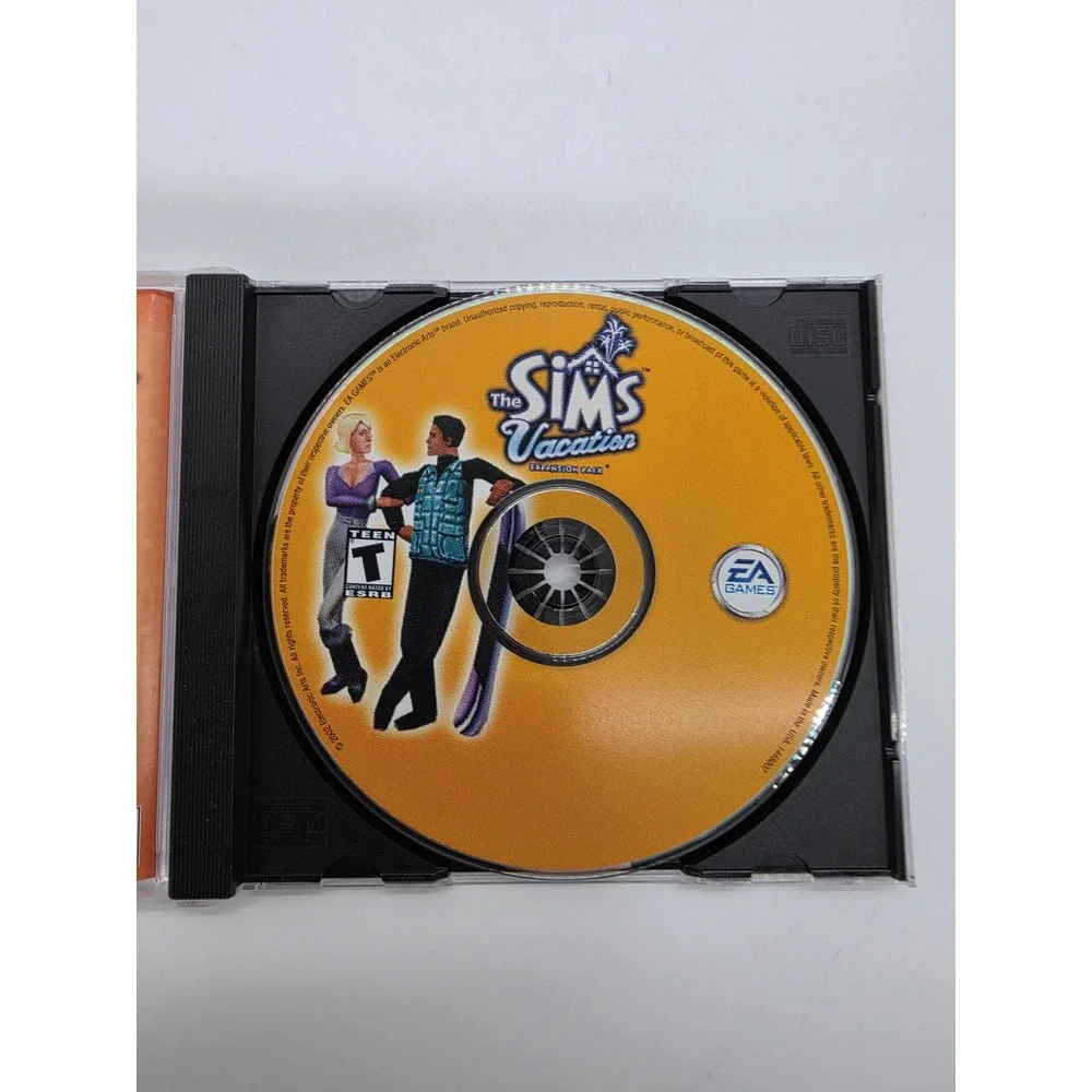The Sims Vacation Expansion Pack PC Game 2002 EA Maxis Jewel Case Retro Vintage